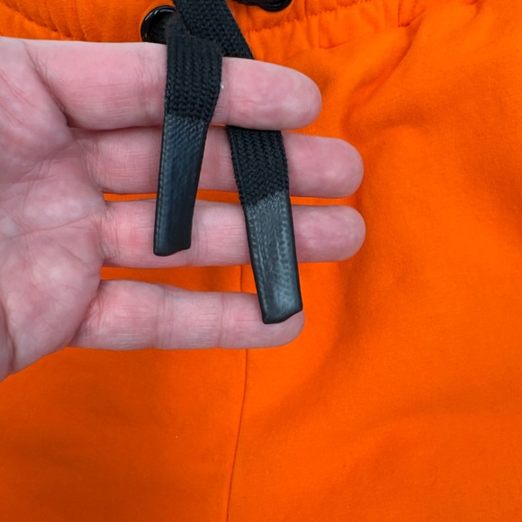 Streetz Iz Watchin Orange Track Joggers w/ GOAT woman’s sz XL 95% cotton pockets - Picture 4 of 11